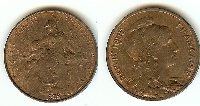 10 Centimes Dupuis 1902 AU